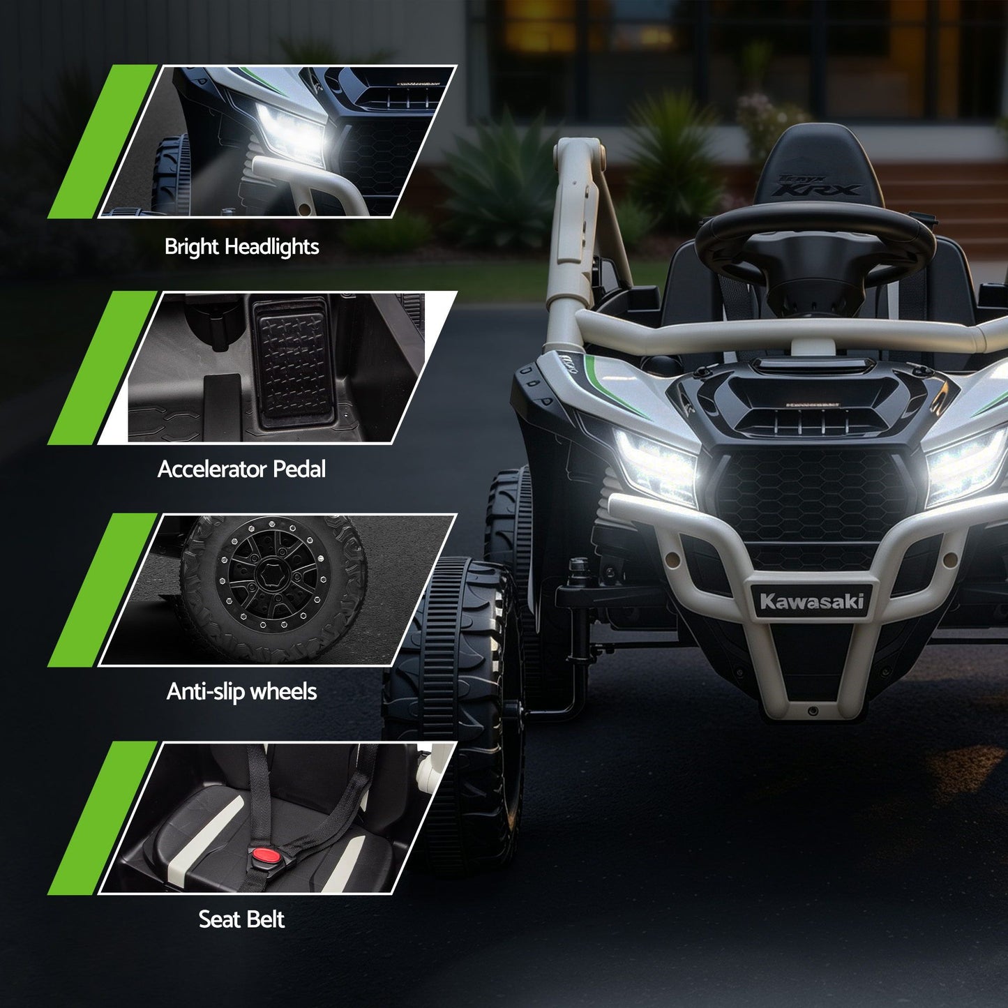 Kids Ride On Car Off-Road Licensed KRX1000 Electric Toy with Remote Control Music