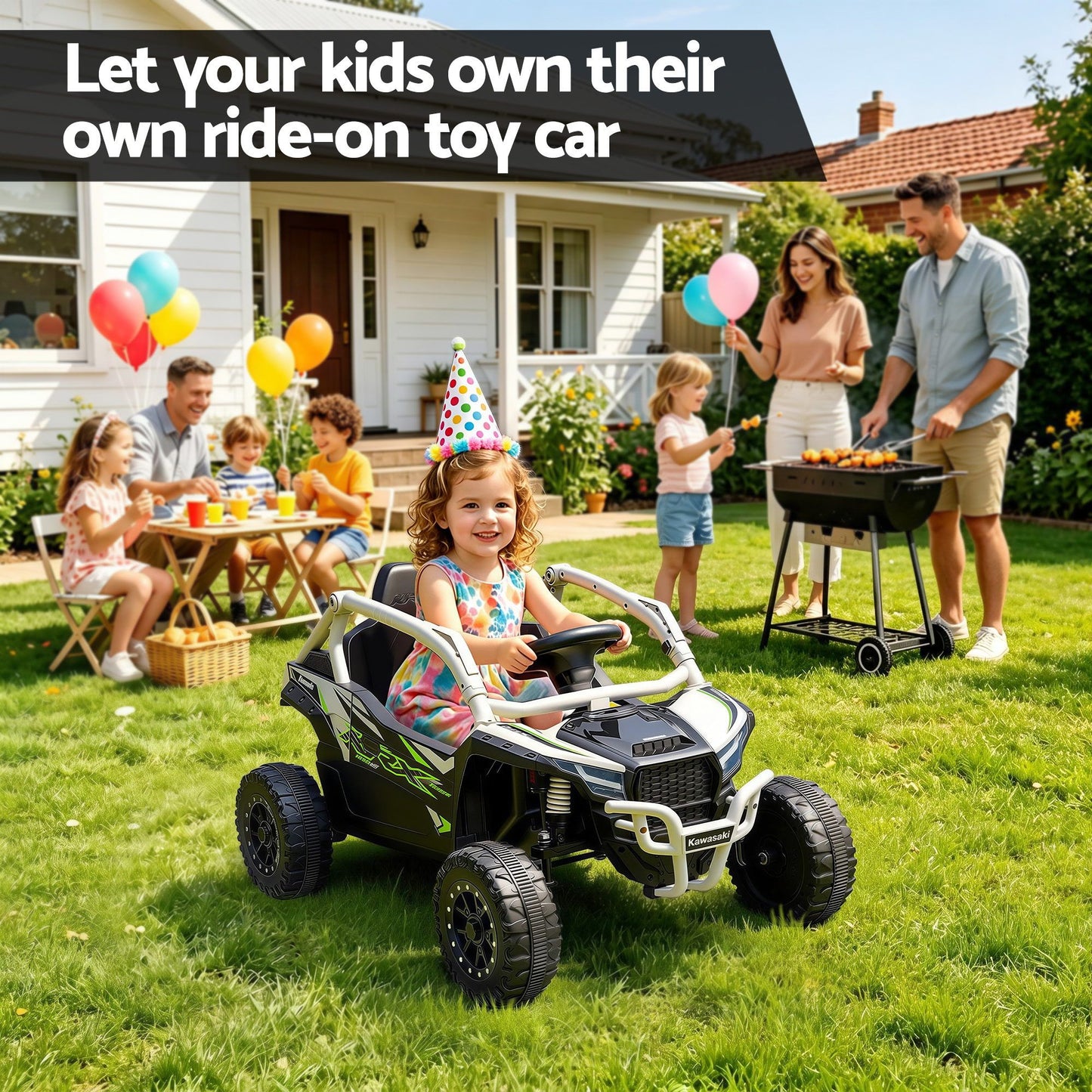 Kids Ride On Car Off-Road Licensed KRX1000 Electric Toy with Remote Control Music