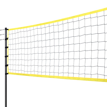 Portable volleyball set with ball and boundary lines ideal for childrens play at home.