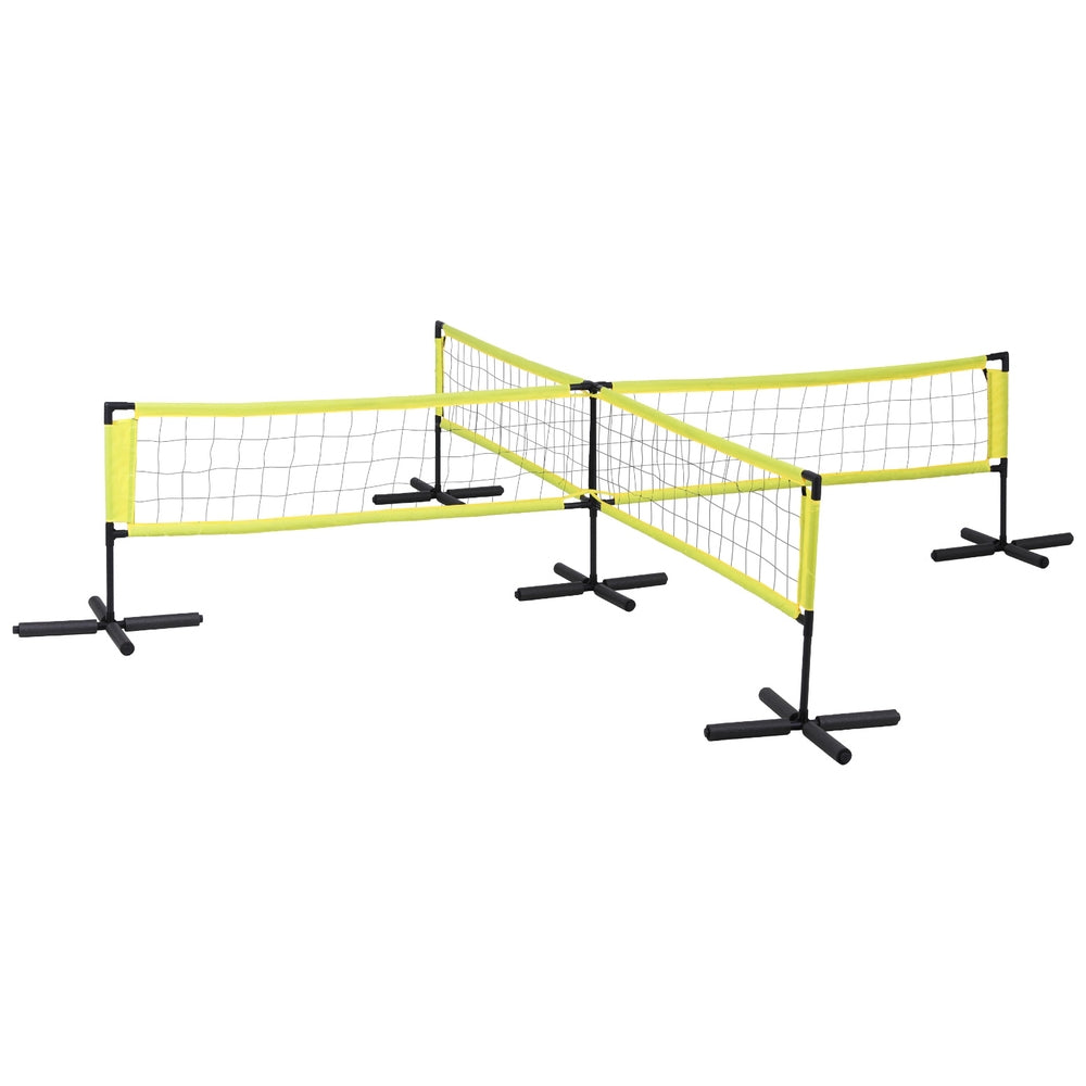 Portable water volleyball net set for kids pool games, easy setup, endless fun.