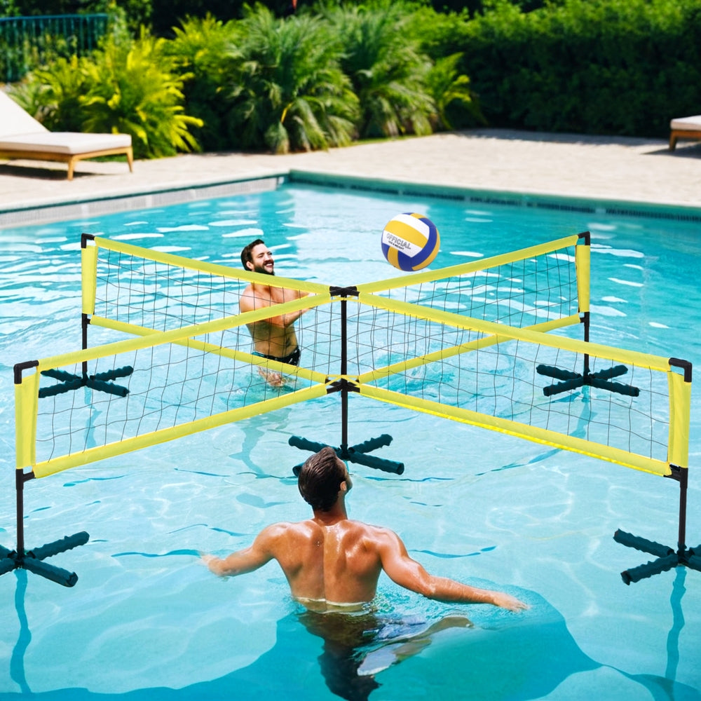 Everfit Portable Water Volleyball Net Set for Home Pools - Fun Kids Yard Game