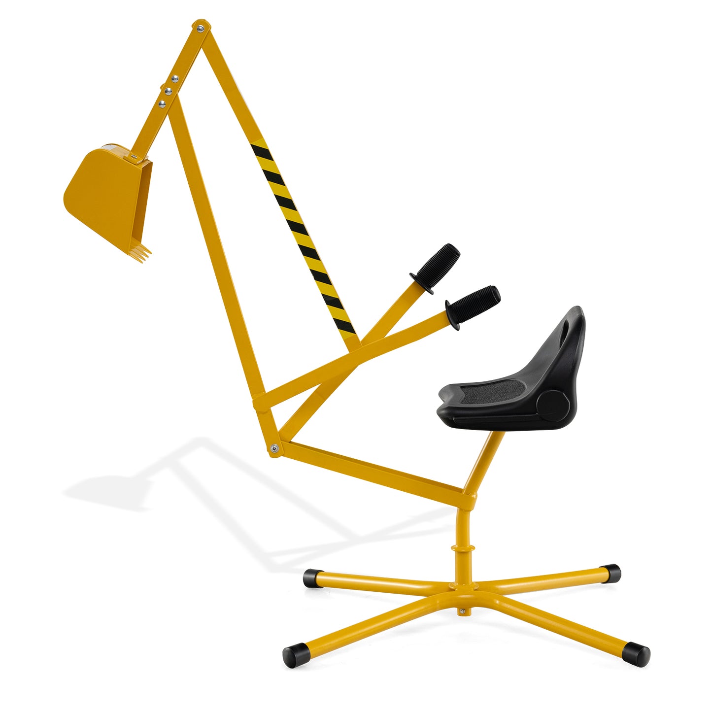 Yellow Metal Sand Digger | 360° Rotating Excavator Toy for Kids