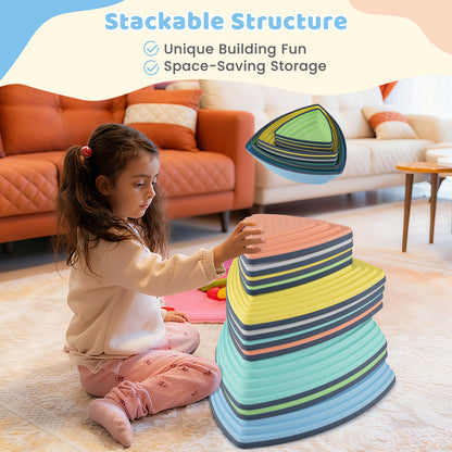 Balance Stones Set Non Slip Stepping Stones Multicolor | 6-11pcs