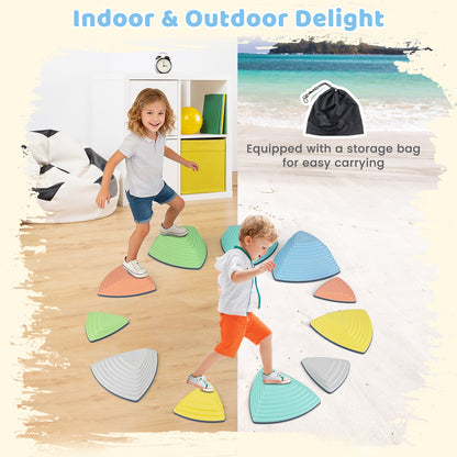 Balance Stones Set Non Slip Stepping Stones Multicolor | 6-11pcs