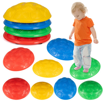Stepping Stones For Kids Set Of 8 Turtle Themed Balance Stones Colourful