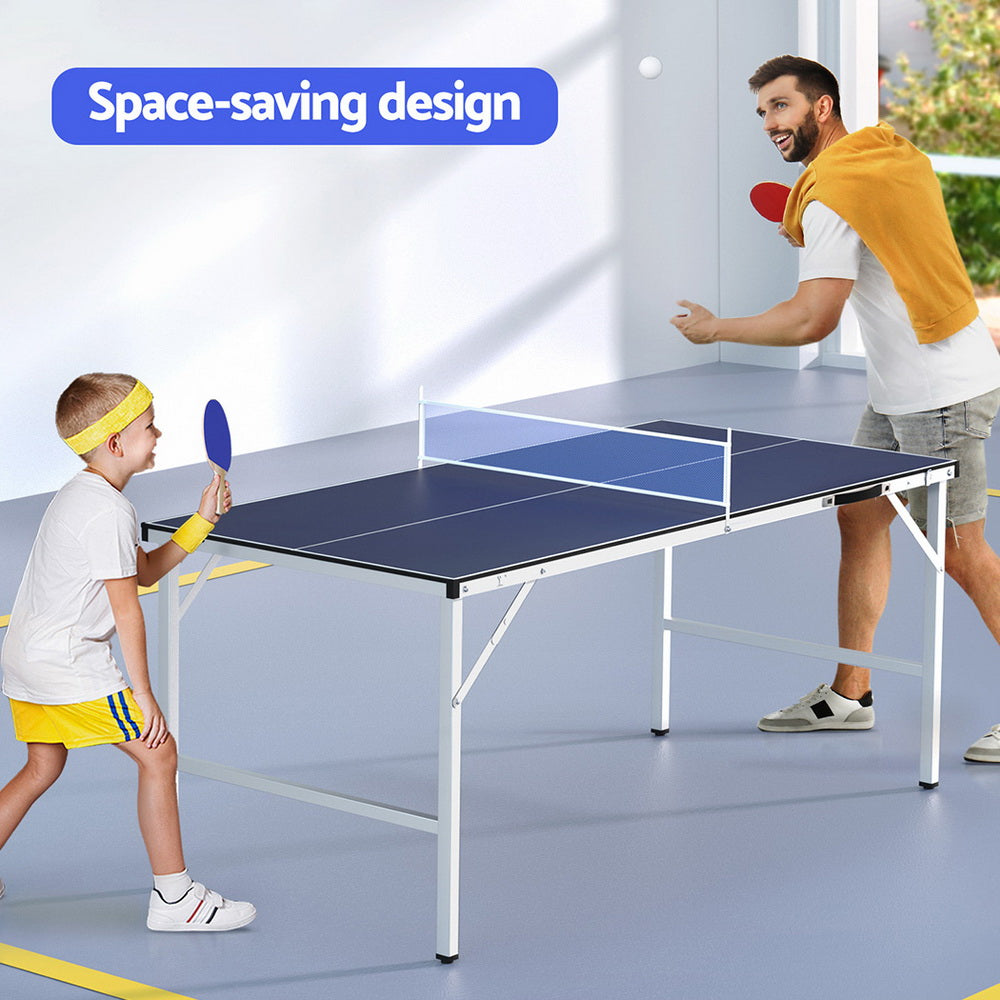 Everfit Ping Pong Table | Foldable, Indoor/Outdoor for Family Fun - Perfect for Kids Home Entertainment