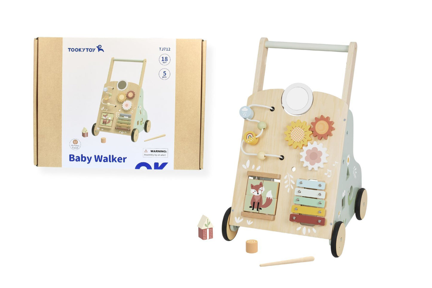 Forest Friends Baby Walker & Activity Center | Interactive toy promoting balance and coordination.