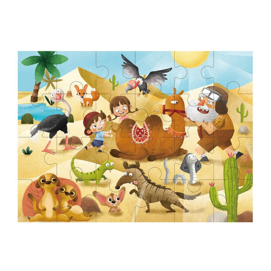 Desert Exploration Jigsaw Puzzle from Tooky Toy 24 piece