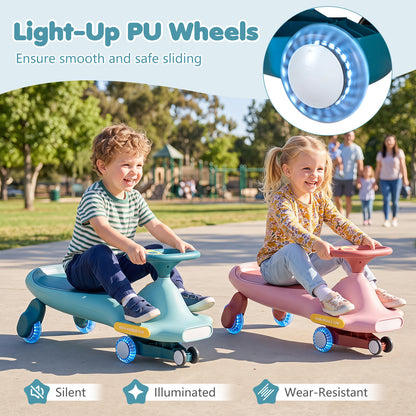 Blue Wiggle Car for Kids | LED Wheels Music and Horn