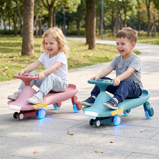 Blue Wiggle Car for Kids | LED Wheels Music and Horn