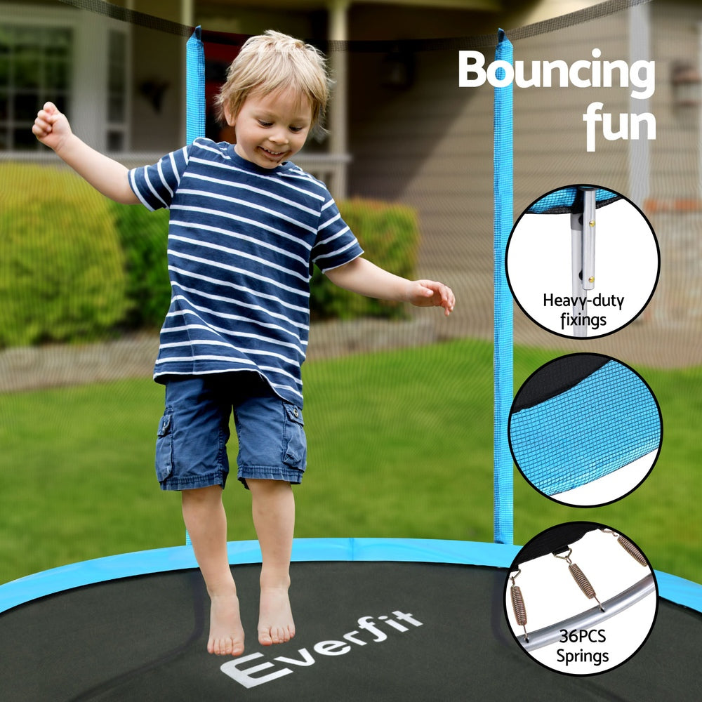 Everfit Trampoline 6FT Blue