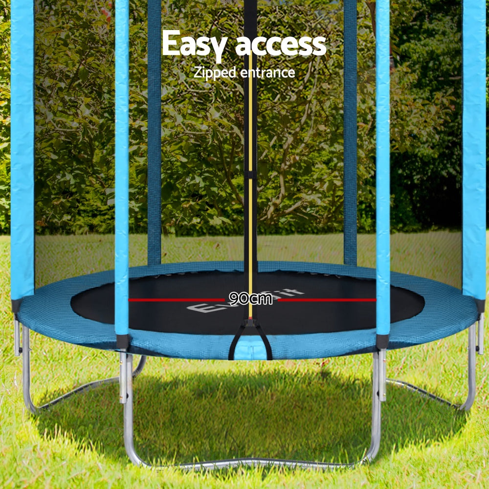Everfit Trampoline 6FT Blue