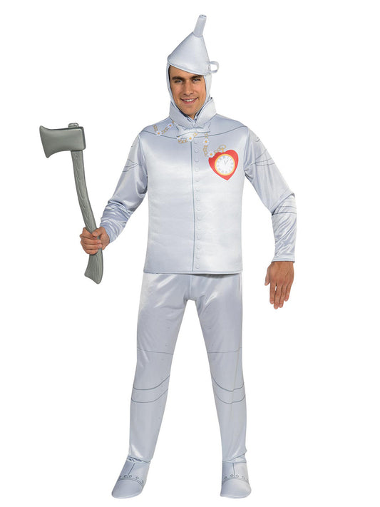 Tin Man costume for adults in Deluxe Official Set, perfect for Wizard of Oz themed parties.