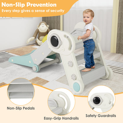 Blue Astronaut Toddler Slide | Foldable Indoor Climber Age 3+