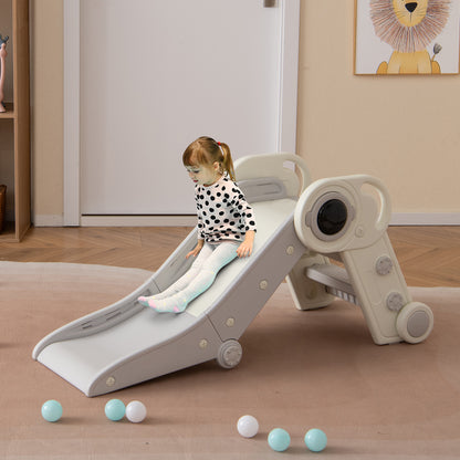 Foldable Astronaut Toddler Slide Grey | Indoor Climber Age 3+