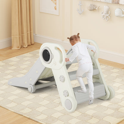Foldable Astronaut Toddler Slide Grey | Indoor Climber Age 3+