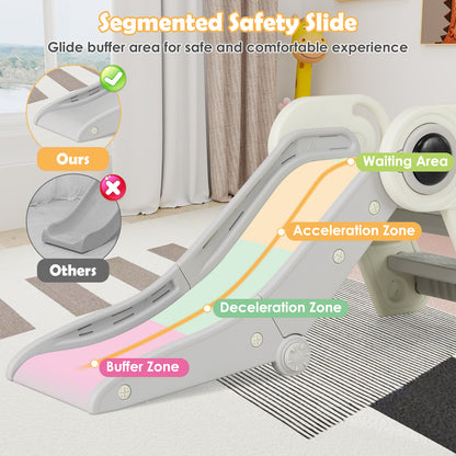 Foldable Astronaut Toddler Slide Grey | Indoor Climber Age 3+