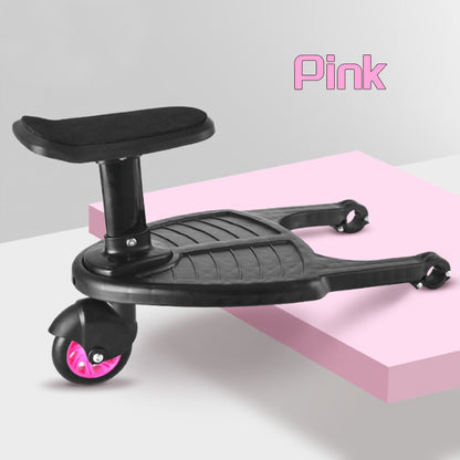 Universal pink stroller step board for toddlers - ideal accessory for easy, fun rides