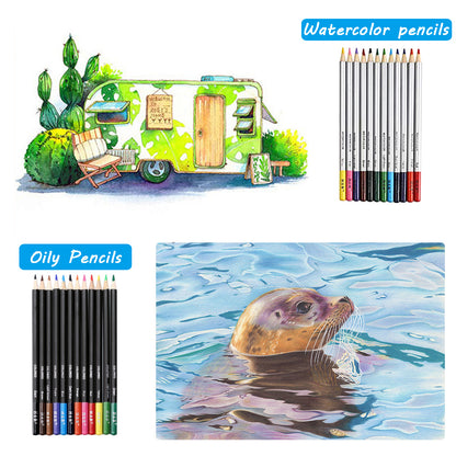 72pc drawing & sketching kit for kids, ideal for creative play at home.