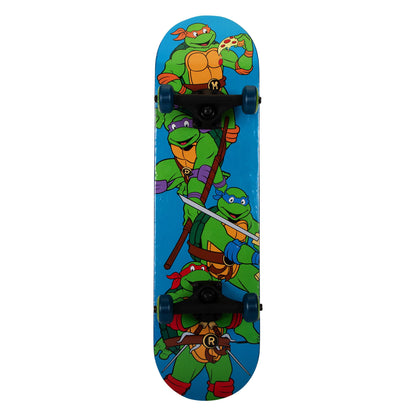 Colorful TMNT 28 popsicle skateboard by Kryptonics, perfect for kids 5-11 for home fun