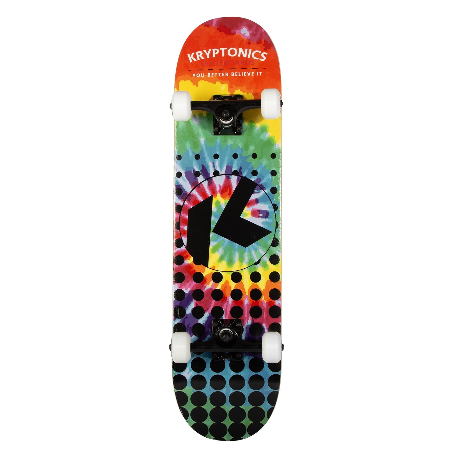 Colorful 31 Rainbow Dot Star Series Skateboard, perfect for kids home skateboarding adventures.