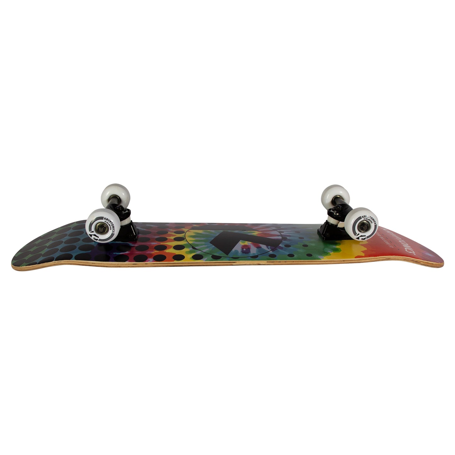 Colorful Kryptonics 31 Rainbow Dot Star Series Skateboard for Kids, perfect for home fun.