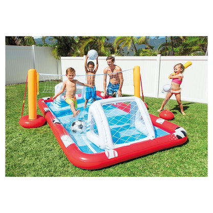 Intex Inflatable Kids Sports Play Centre Pool, interactive water fun for outdoor home play.