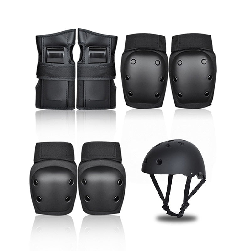 Kids Protective Gear Set with Helmet, Knee, Elbow Pads, Wrist Guards for Safety at Home