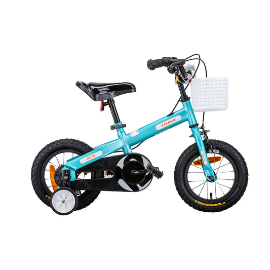 Trinx ELF12 Kids Bike in Blue 12-Inch Steel Frame for fun at home.