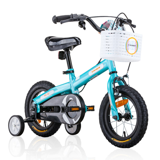 Trinx ELF12 Kids Bike in Blue with 12-Inch Steel Frame for home fun