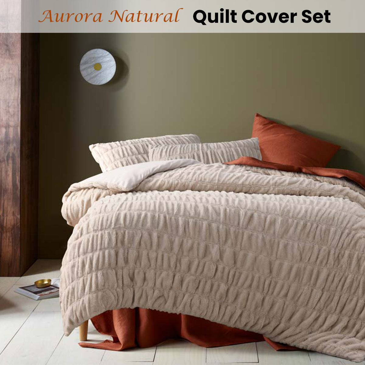 Sleep in style with Accessorize Aurora Natural Cotton Quilt Cover Set - perfect for kids.