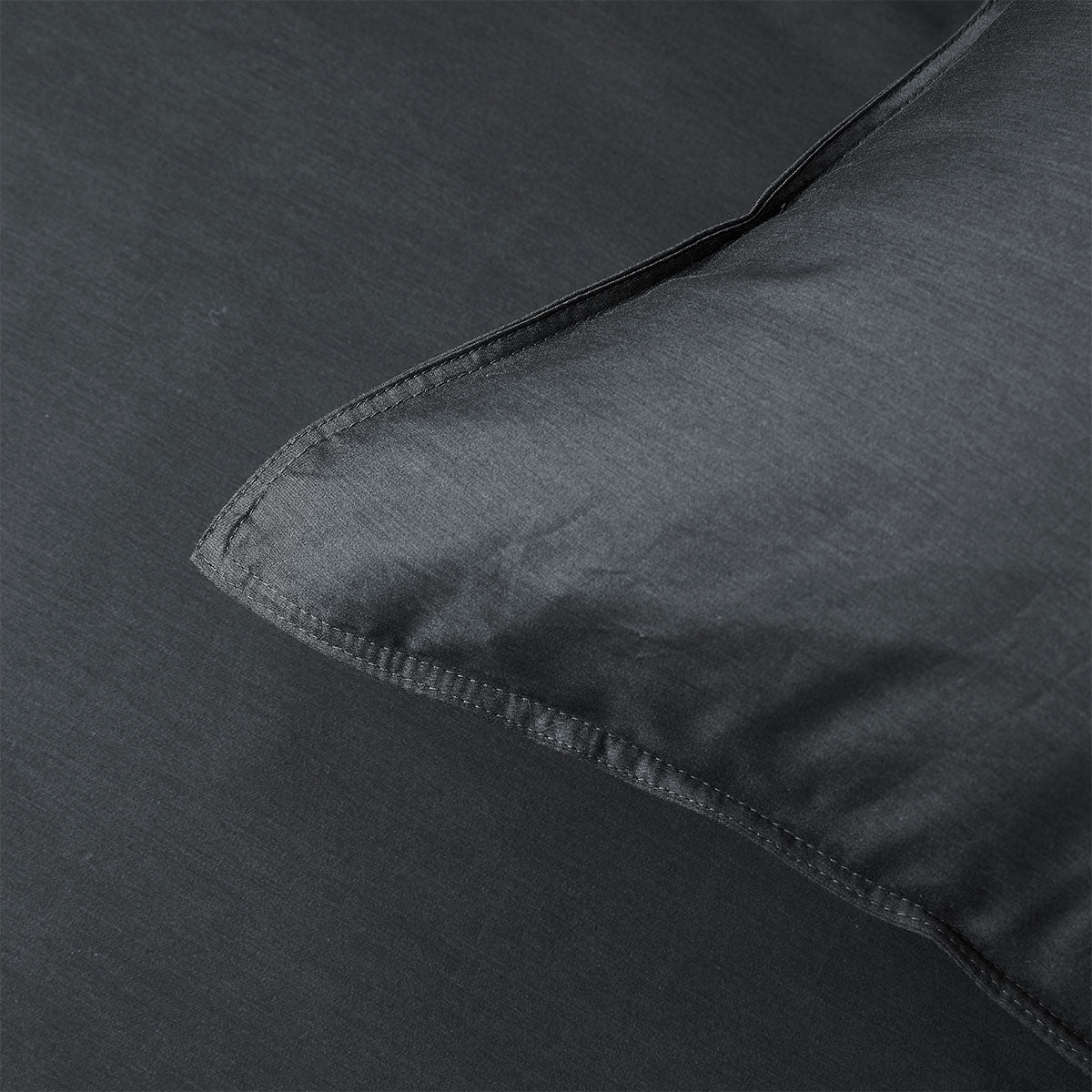 Bamboo Cotton Quilt Cover Set in Charcoal, 400TC Single - Soft, natural fibers for kids bedding.