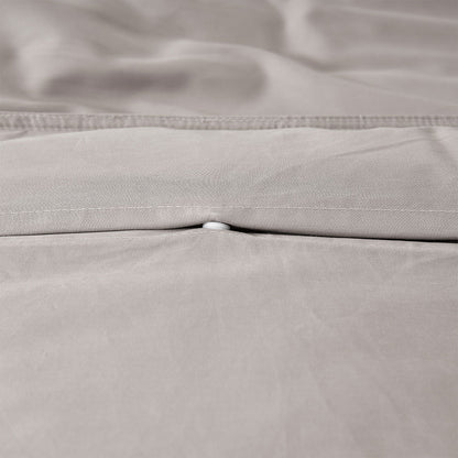 Soft and durable Bamboo Cotton Quilt Cover Set in Stone color for childrens bedding.