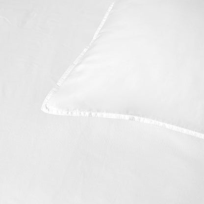 Bamboo Cotton Quilt Cover Set for Kids - White 400TC Single Bedding Accessories
