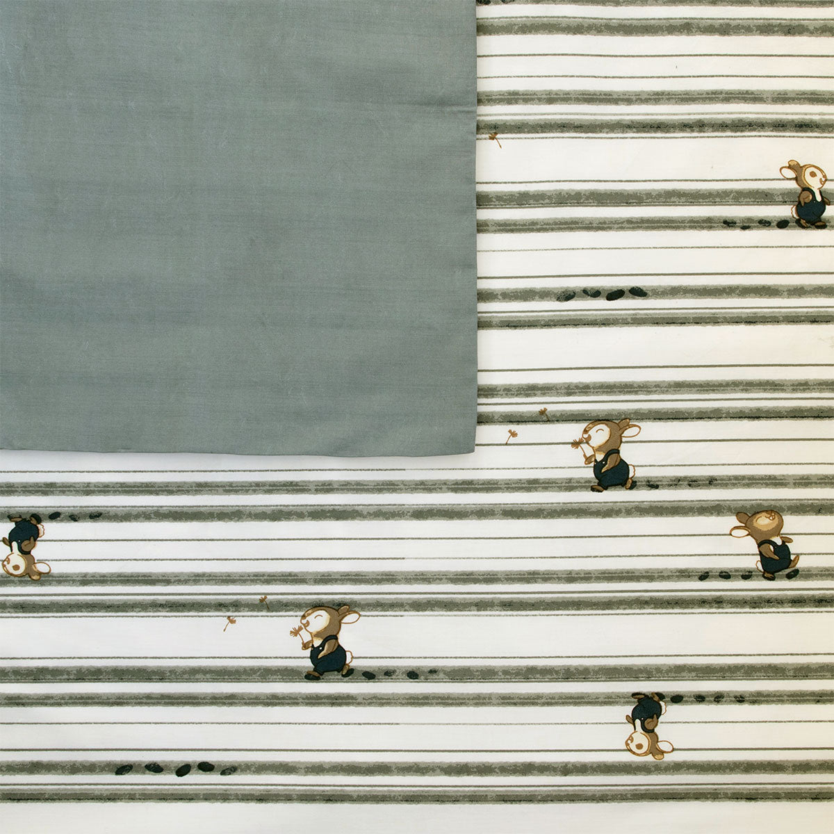Jelly Bean Kids Logan Denim Striped Quilt Cover Set Double for cozy kids bedrooms.