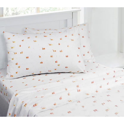 Jelly Bean Kids Bumble Bee Sheet Set in King Single Size for playful bedroom decor.