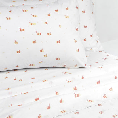 Jelly Bean Kids Bumble Bee Sheet Set for King Single Bed | Fun and cozy bedtime essential