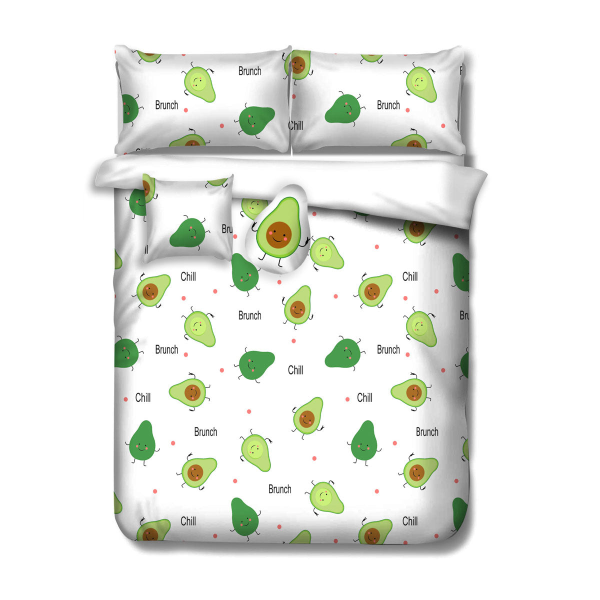 Colorful Ramesses Avocado Kids Adventure Comforter Set for fun and cozy double-sized bedding.
