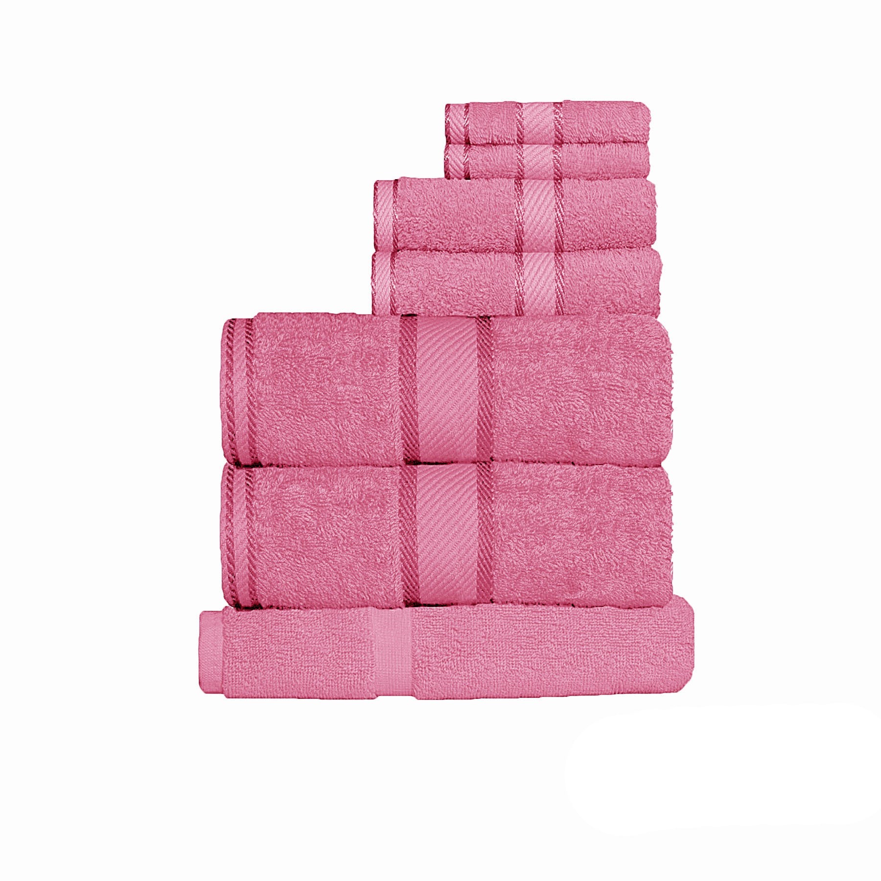 Kingtex 7 Piece Kids Cotton Towel Set, Soft & Absorbent, for childrens bath time.