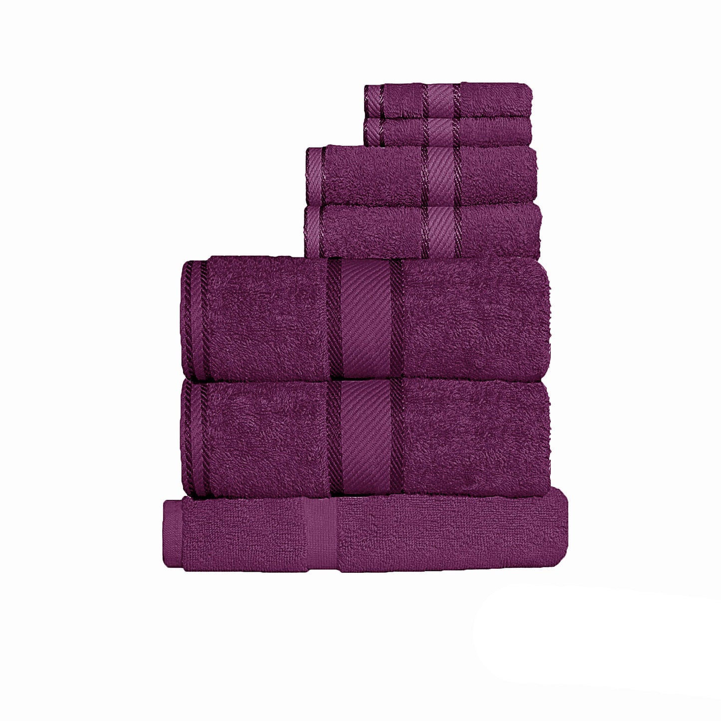 Soft 7-piece Shiraz cotton towel set designed for kids bath time luxury.