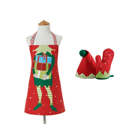 Kids Chef Set with Santas Little Helper theme, perfect for imaginative play at home.