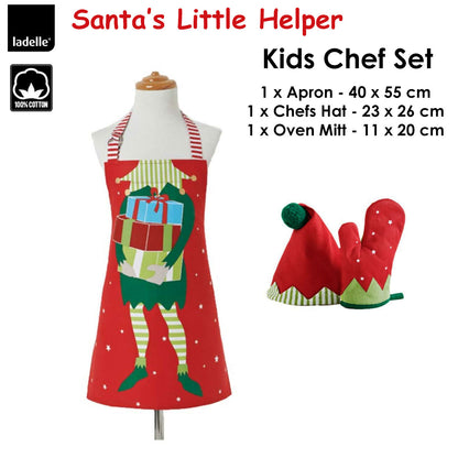 Santas Little Helper Kids Chef Set | Colorful cooking playset for creative home activities.