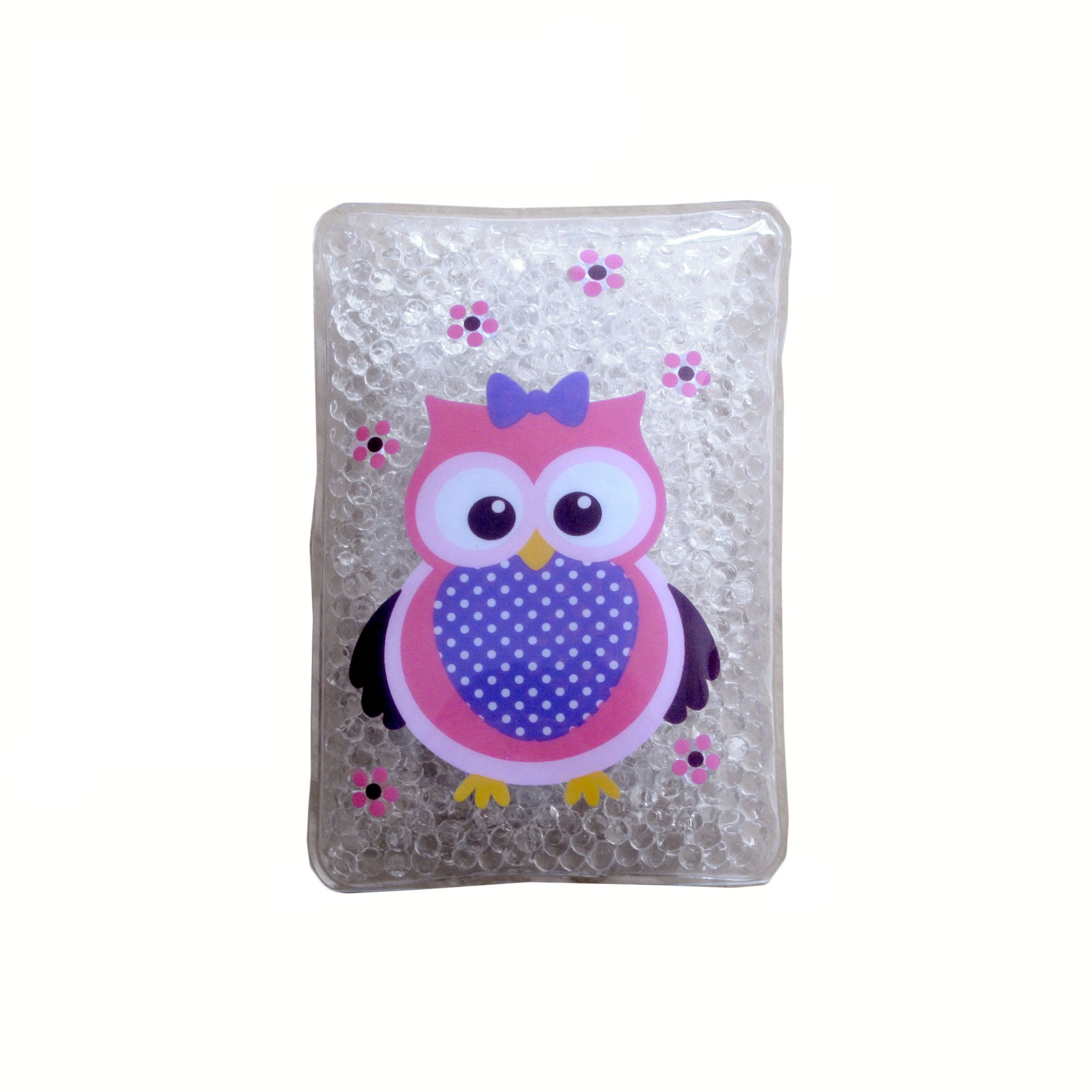 Ouchy Owl Gel Bead Hot/Cold Pack offers soothing relief for kids bumps & bruises.