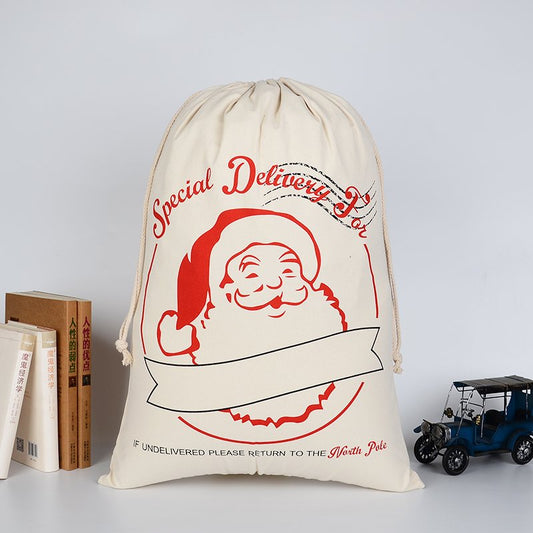 Personalized Christmas Santa Sack for children, ideal for festive gift-giving and holiday surprises.