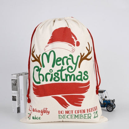 Colorful Santa Sack Christmas Stocking (50x70cm) for kids, ideal for festive gift surprises.