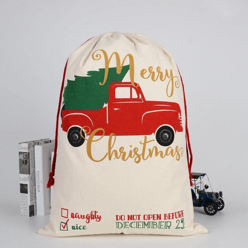 Colorful Reusable Santa Sack for Kids | Perfect for Christmas Gifts | 50x70cm Size