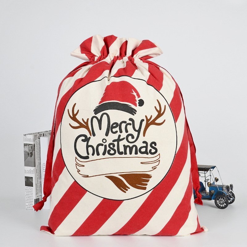 Personalized Jumbo Santa Sack for kids, perfect for festive Christmas gift-giving at home.