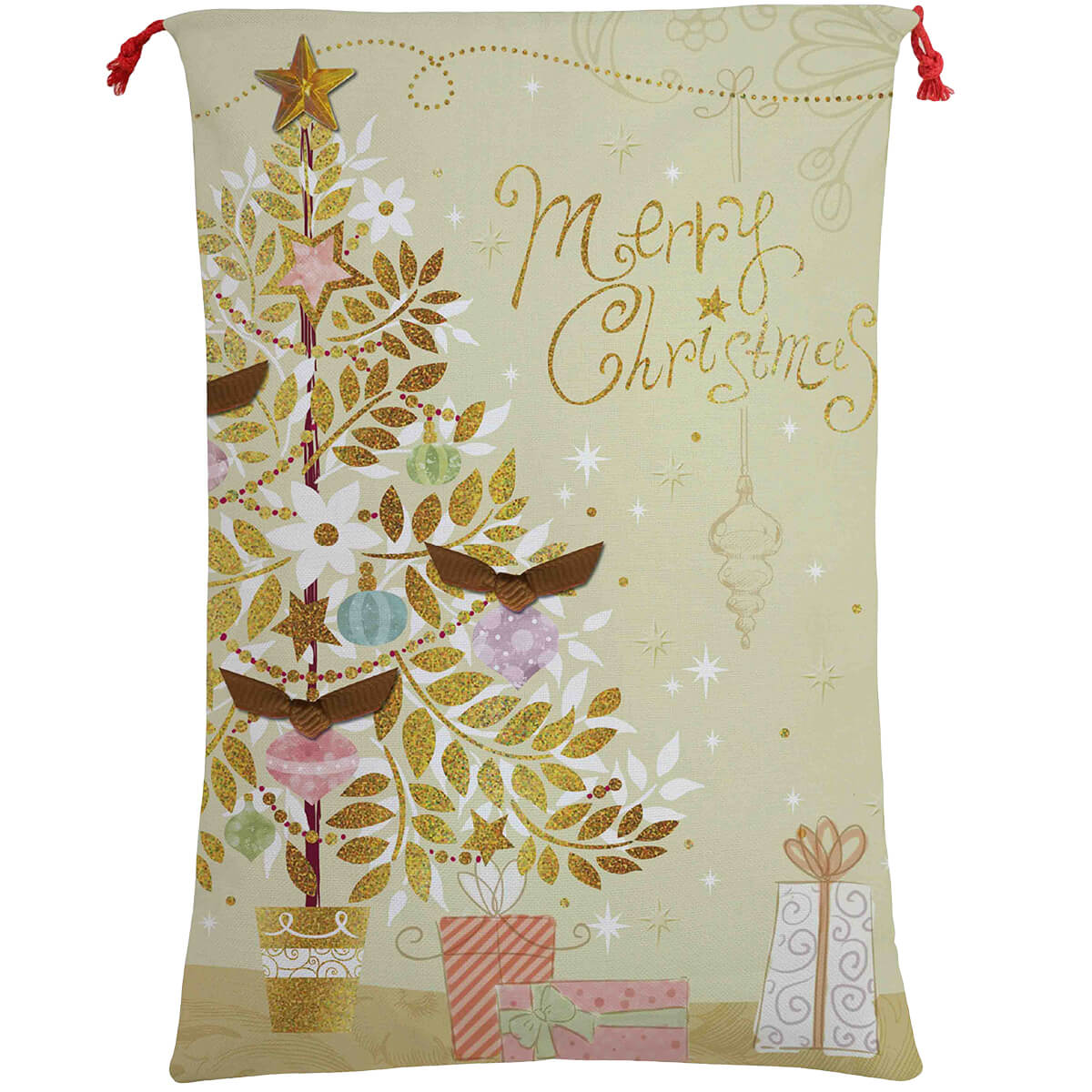 Personalized Canvas Santa Sack, perfect for kids gifts under the Christmas tree.