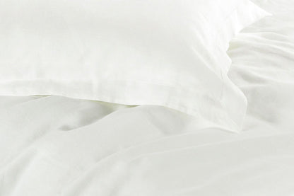 Soft white microfiber duvet cover set in multiple sizes for cozy childrens bedrooms.