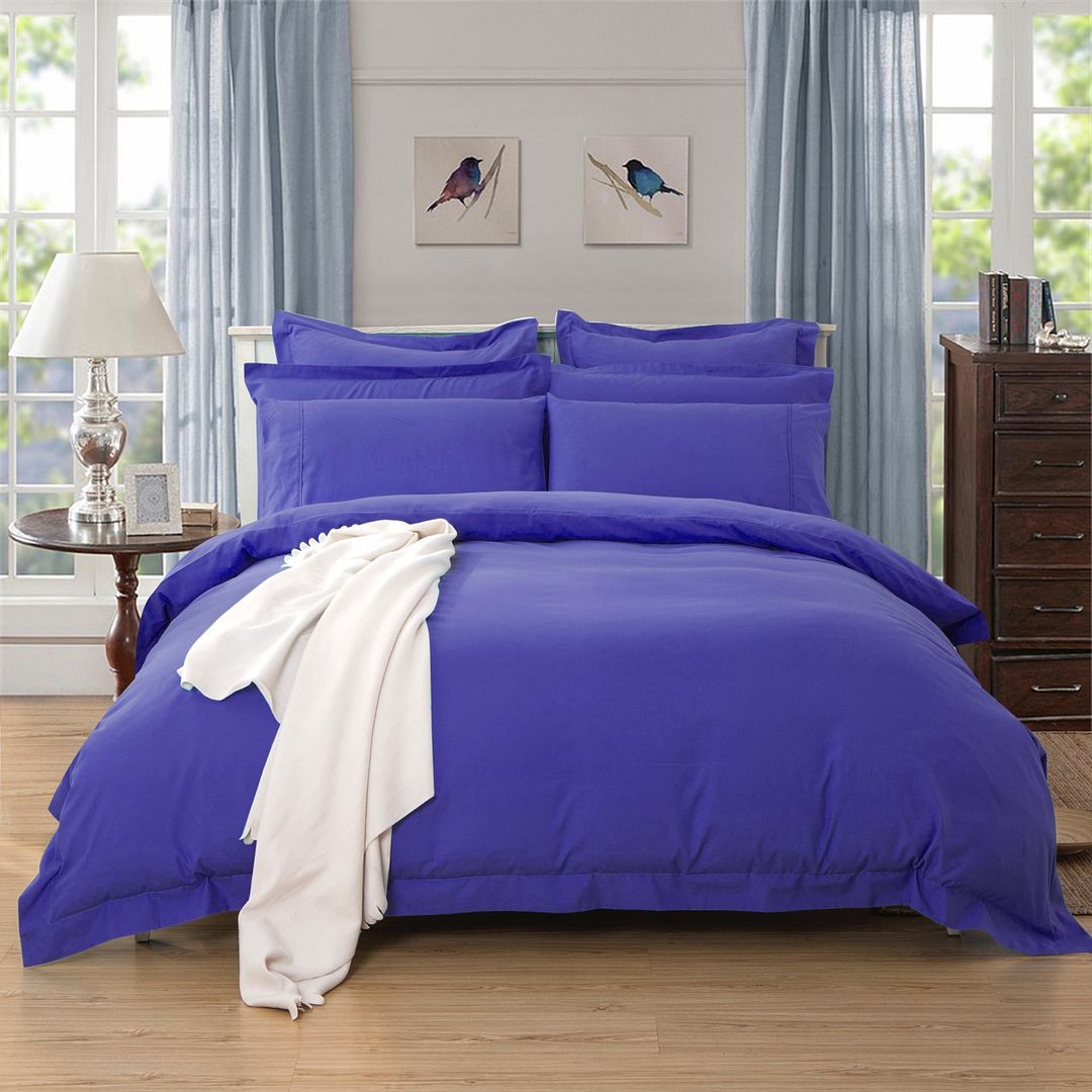 Royal Blue Microfiber Duvet Cover Set in various sizes for childrens bedrooms.